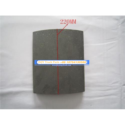 Накладка колодки тормозной HOWO 2009 задней 200*220 без отв.