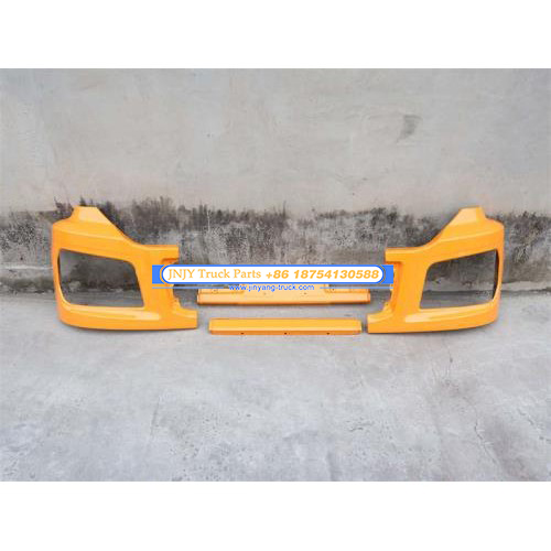 保险杠 陕汽H3000S 自卸车 铁 左+右+中间上下 黄色
